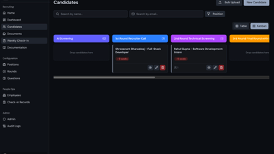 Dark Alpha Capital Internal HR interview Intelligence Platform